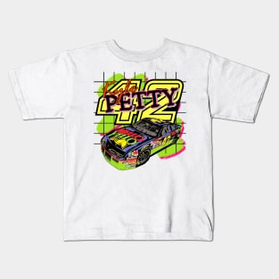 Kyle Petty Mello Yello Vintage Nascar Design Kids T-Shirt